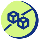 Icon of two sugar cubes crossed out, indicating no added sugar or sugar-free.