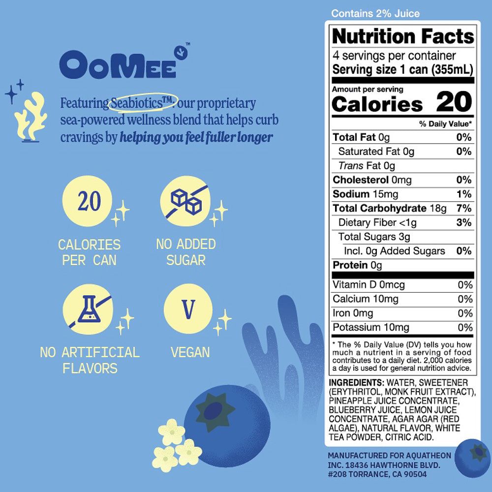 OoMee Blueberry & Elderflower - 12 Pack