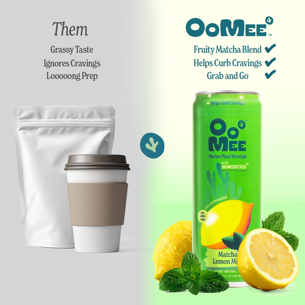 OoMee Matcha Lemon & Mint - 12 Pack
