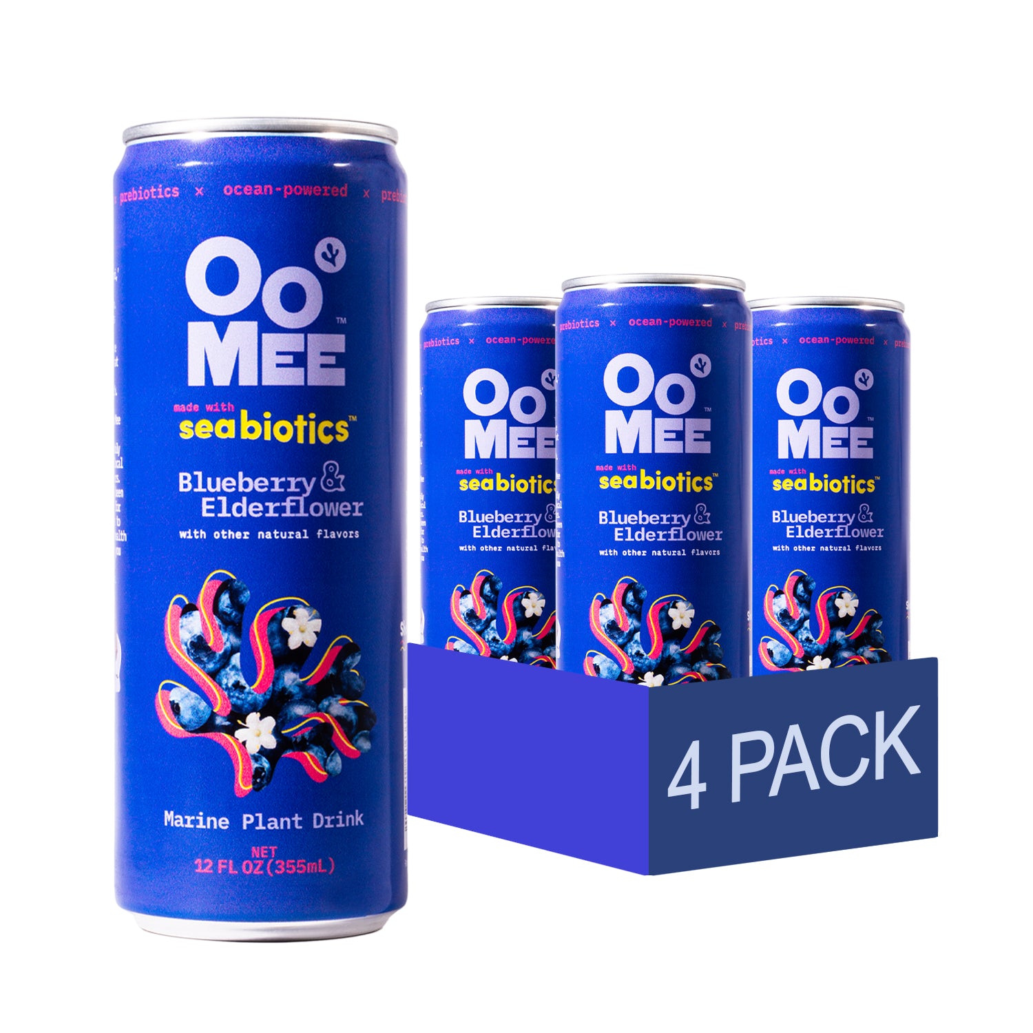 OoMee Blueberry & Elderflower - 4 Pack