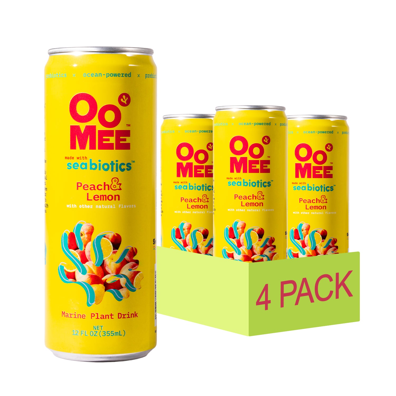 OoMee Peach & Lemon - 4 Pack